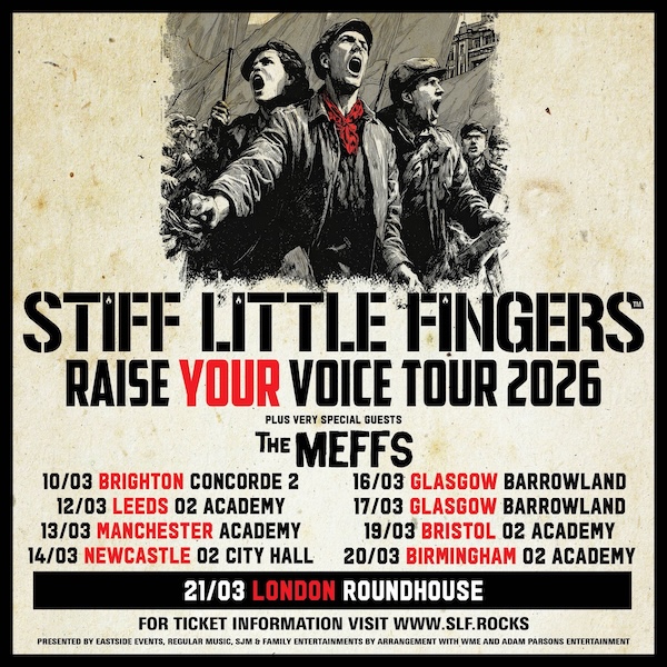 Stiff Little Fingers Tour Poster 2026